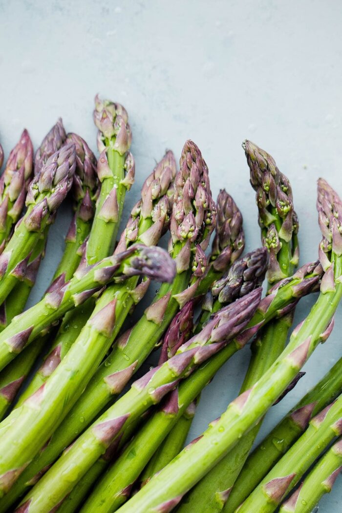 Fresh Asparagus with Purple Tips