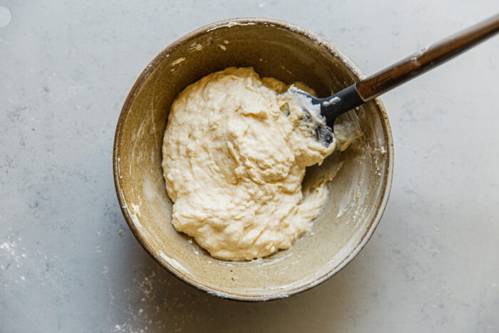 Ricotta Donut Hole Batter in Bowl