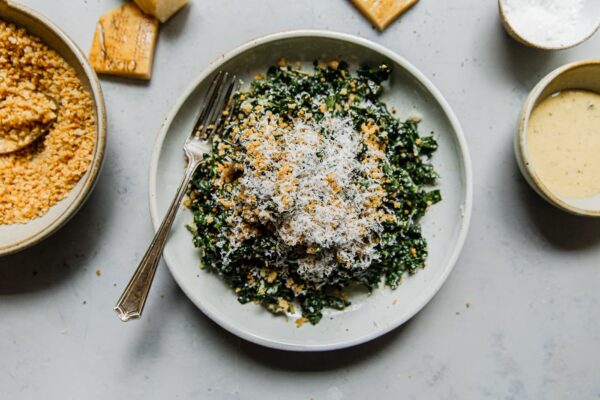 How to Prepare Kale Caesar salad
