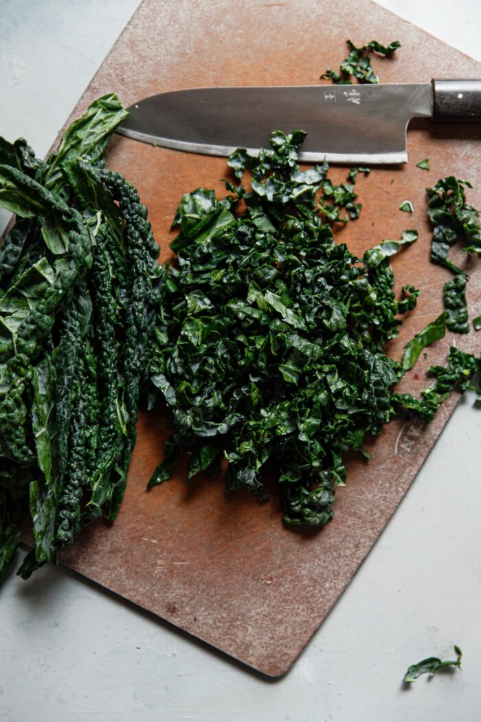 Thinly Sliced Dinosaur Kale