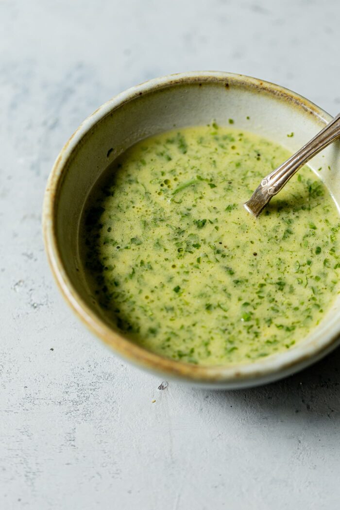 Cilantro Vinaigrette in Bowl