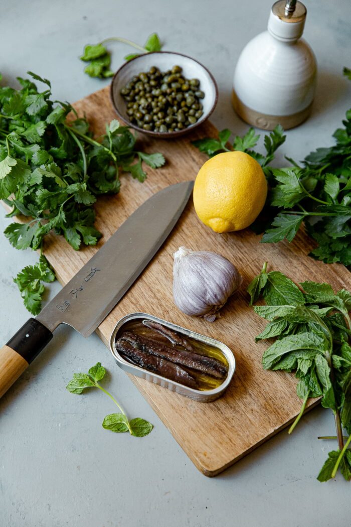 Herb Salsa Verde Ingredients