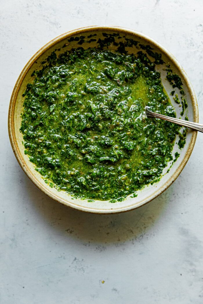 Fresh Herb Salsa Verde - A Beautiful Plate