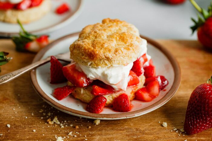 Strawberry Shortcake on Plate 