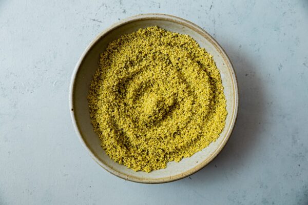 Ground Pistachios in Bowl