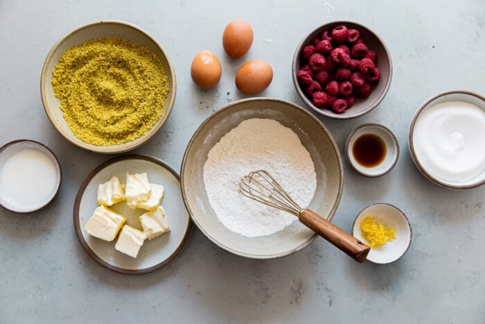 Raspberry Pistachio Cake Ingredients