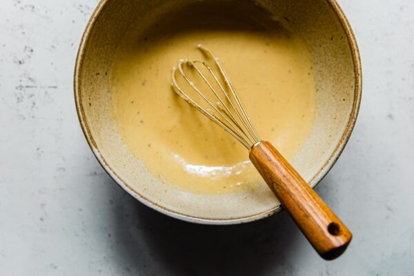 Maple Tahini Dressing in Bowl