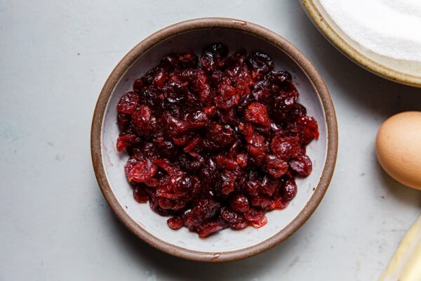 Soaked Cranberries for Cookies