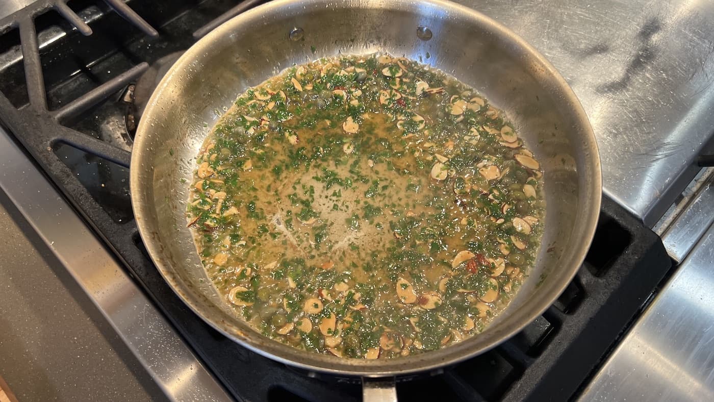 Trout Almondine (Amandine) A Beautiful Plate