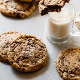 Chocolate Chunk Cookies with Milk