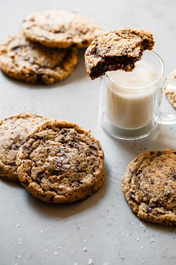 Chocolate Chunk Cookies with Milk