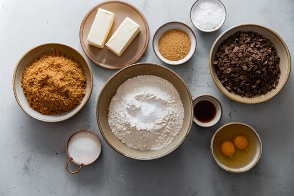 Chocolate Chunk Cookie Ingredients