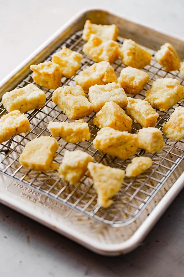 Crispy Tofu with Spicy Chili Crisp Peanut Sauce - A Beautiful Plate