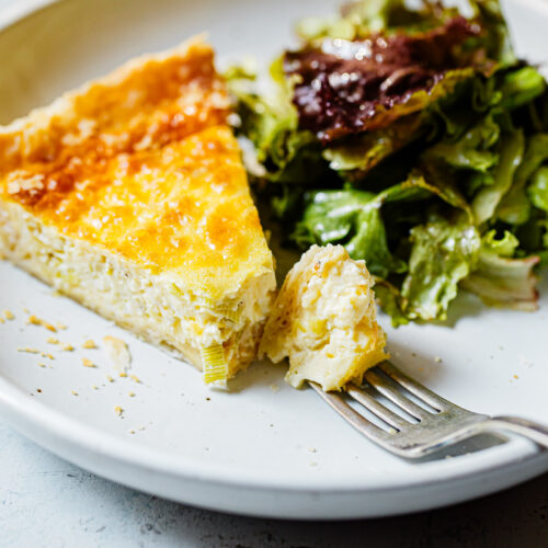 Gruyère Leek Quiche A Beautiful Plate