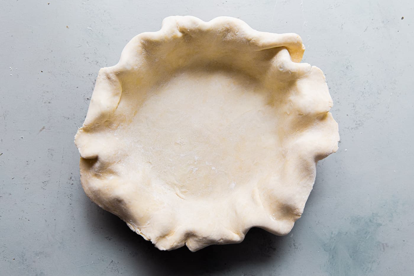 Assembling Quiche Crust in Pie Pan